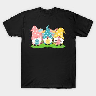Happy Easter, Easter Gnomes - Cute Easter Gnomes T-Shirt